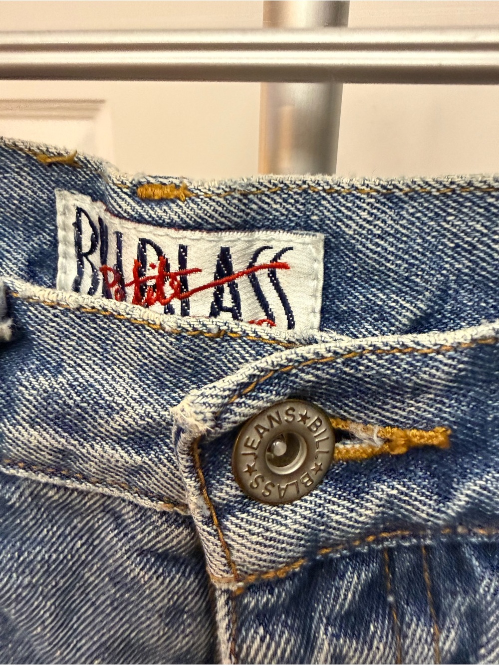 Billabong Mid-Blue High-Rise Denim Shorts - Picture 3 of 8